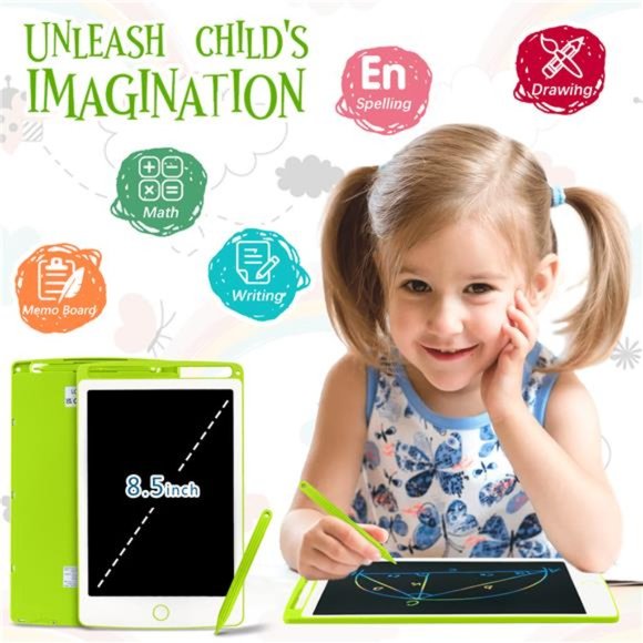 Electronic Tablet, LCD Drawing Doodle Pad, Educational Learning Toys for Toddler - Picture 2 of 14